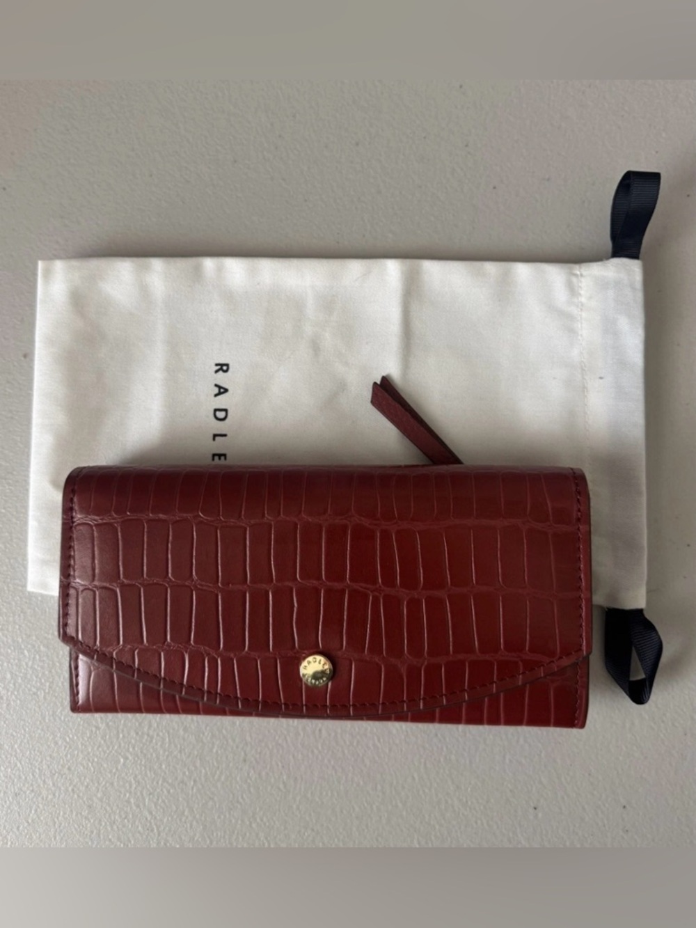 RADLEY London Wallet Large River Road Faux Croc Large Flapover Matinee